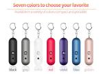 20 Lumens 6hrs Alarm Self Defense Keychains 130db Plug Pin