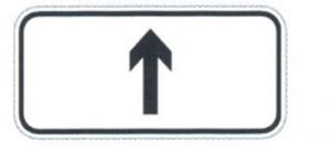 Wholesale Low Cost Rectangular Shaped Sign Outdoor Direction Sign White and Black Traffic Plate On Sale from china suppliers