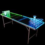 Folding Portable Beer Pong Table for Outdoor Garden Bar Bistro Cafe Patio Party