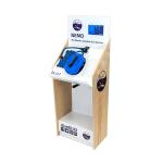 POS Wooden Display Stand Suncare Products Freestanding Retail Display For