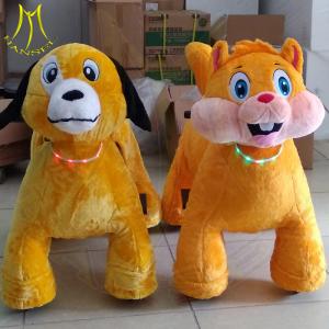Wholesale Hansel amusement kiddie ride on stuffed electric mountable animals for kids from china suppliers