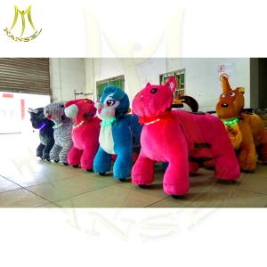 Wholesale Hansel horse back riding machine ride on toy amusement park rides for rent outdoor park games animal scooters in mall from china suppliers