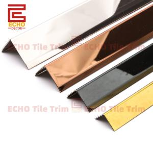 Wholesale Stainless Steel 90 Degree External Edge Tile Trim Tile Edge Strip from china suppliers