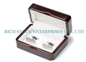 Wholesale wooden cufflink box from china suppliers