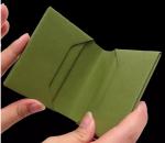 Custom passport holder wallet washed kraft paper travel passport wallet for men