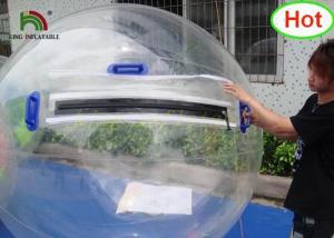 Wholesale 2m Dia PVC Inflatable Water Ball / Customized Japan Zipper Clear Water Walking Ball from china suppliers
