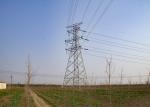 4 Legs Overhead Electric Power Tower ，High Voltage Q345B / Q235B Steel Grade