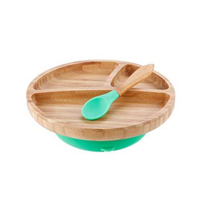 Unbreakable Bamboo Lacquer Bowl With Bamboo Baby Divided Plate Delicate