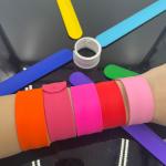 Customizable Silicone Slap Bracelet For Advertising Personalized Silicone