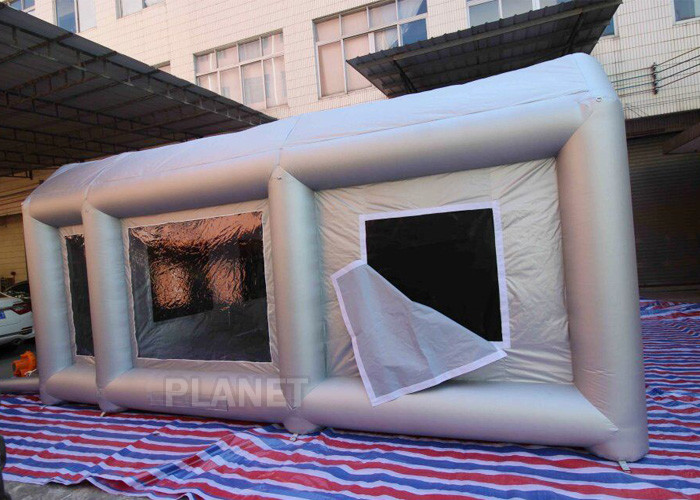 6m Long Inflatable Spray Paint Tent With PVC Tarpaulin Or Oxford Cloth Material