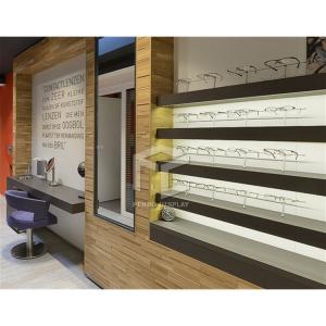 Wholesale EPE Foam Eyewear Optical Shop Display Cabinets 16mm MDF Free Standing Rack from china suppliers
