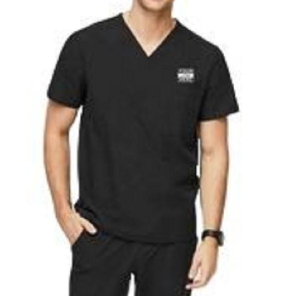 factory custom hospital lab coat medical scrubs uniforms v neck rayon mix fabric