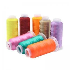 Wholesale 120D/2 5000y Silk Embroidery Thread The Best Choice for T-shirt Embroidery Machines from china suppliers