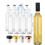 Aluminum Plastic PP Collar Square Glass Whiskey Bottle for Customer Requirements