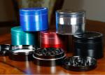 Chromium Zinc Alloy Metal Grinder Weed Flat Plate Smoke Mill / Crusher 40 50 55