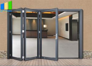 Wholesale Accordion Design Bifold Exterior Aluminum Alloy Glass Folding Patio Doors from china suppliers