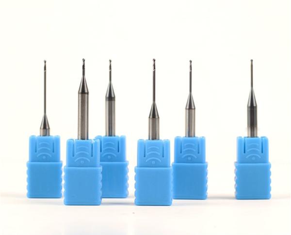 Long Neck Carbide End Mill Tungsten Carbide Short Flute Deep Groove Ball Nose