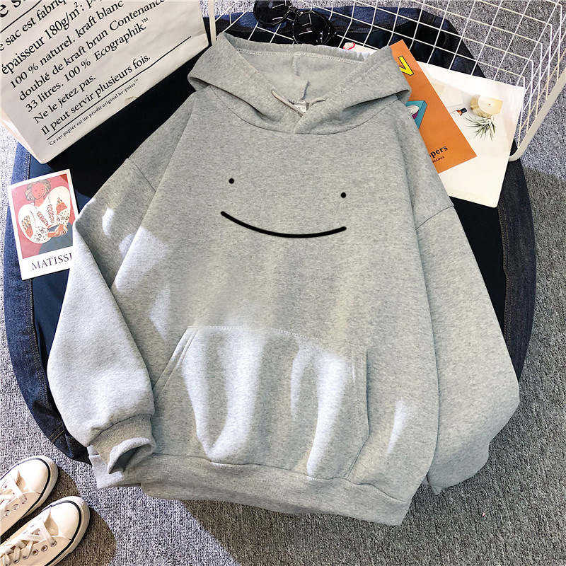 Polyester Hoodie Sweatshirts For Sublimation Printing Smile Face Women'S Casual Sporty Pullover Hoodies Unisex