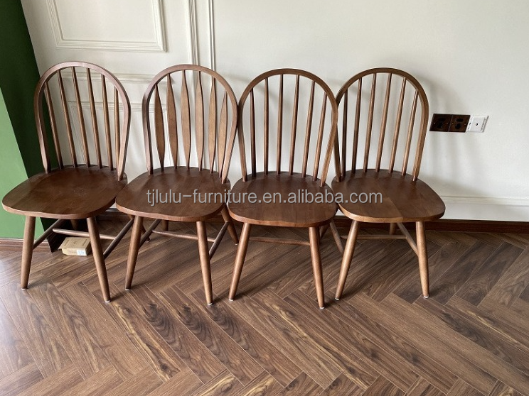Nordic Classical Windsor Wood Chair Wooden Chairs for Living Room Folded NO NO Folded NO Folded Folded NO Living Room