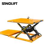 1000kg Low Profile Electric Hydraulic Scissor Lift Table With Aluminum Safety