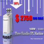 WOW!!! 50% discounts off! Most popular professional 3 handles IPL instrument