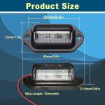 12V-24V DC Waterproof Plate Light Lamp Taillight For Truck SUV Trailer Van RV