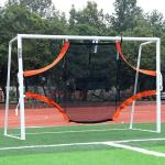 Foldable Football Goal Nets 8X24 Black Orange Football Rebound Net