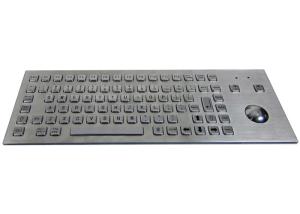 Wholesale Industrial Stainless Steel Panel Mount Keyboard IP65 With Optical Mouse Trackball from china suppliers