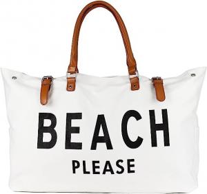 Wholesale Extra Large Canvas Beach Bag Beach Tote Bag For Women Waterproof Sandproof, Canvas Tote, Cotton Bags, Travel Bag from china suppliers
