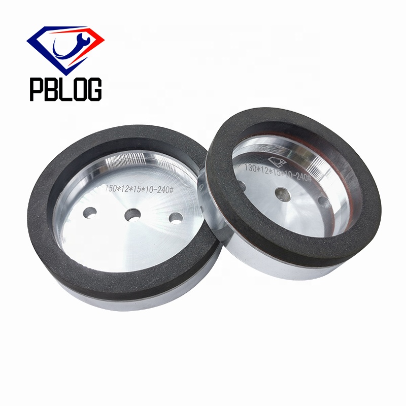 PLOG Edging And Chamfering Glass Black Resin Wheel For Straight Edge Bilateral Machine