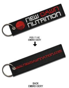 Wholesale Letter Type Embroidered Keyring Environmental Friendly Unique Design from china suppliers