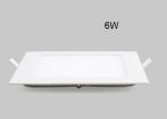 Ultra Thin LED Recessed Panel Light Square Shape With AC90V - 265V Ra > 80