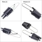 Plastic Overhead Line Dead End Cable Clamp Fiber Optic Anchoring Tension