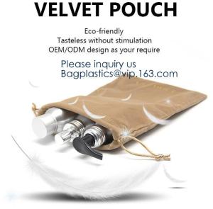 Wholesale Velvet Pouch Gift Custom Logo Cosmetic Jewelry Drawstring Pouch Velvet Bag,Cigar Tube, Eco-Firendly Pacakging, Bags Pac from china suppliers
