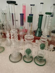 Wholesale 12inch Glass Water Bongs Smoking Water Pipe Bonge DAB Rig Pipes Hand Blown from china suppliers