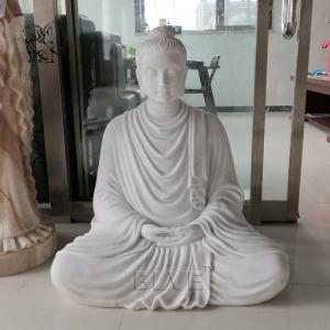 Wholesale Marble Buddha Statues Sitting Zen Buddha Sculpture Stone Life Size Garden Decoration from china suppliers