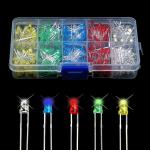 500Pcs/lot 3mm LED Diode Kit Ultra Bright LEDs Lights Lamp Emitting Diodes White