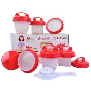 Wholesale 6Pcs Egg Cooker Silicone Household Products Hard Boiled Egg Silicone Cups from china suppliers