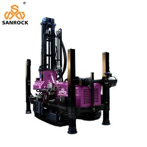 Wholesale 180m Depth Well Drilling Rig Crawler Mounted Rotary Drill Rig for Drilling Diameter 140-254mm from china suppliers