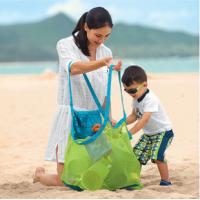 China promotional Clothes Toys Carry All Sand Away Beach Bag Mesh Tote Bag for sale