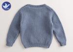 Chest Patch Pocket Toddler Boy Pullover Sweater Cotton Crew Neck Anti - Pilling