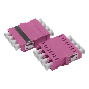 Wholesale LC OM4 QUAD Welding Symmetry-type Adapter Without Flange from china suppliers