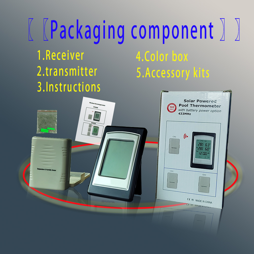 Multi Channel Weather Temperature Meter With Silver Color And ±5% Humidity Accuracy