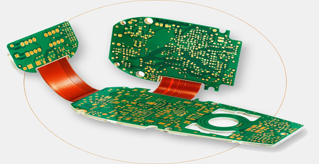 0.2MM Min Hole 6 Layer 1.2MM Rigid Flex PCB Board