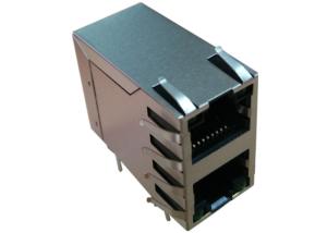 Wholesale 1840331-3 Stacked RJ45 2x 10/100/1000BASE Magnetic Connctor Right Angle from china suppliers