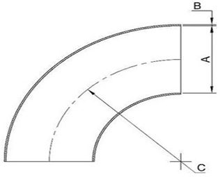 1.5D Elbow Dimensions