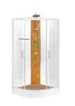 Bathroom Shower Cabins White Acrylic ABS Tray white aluminium