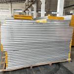 0.326-0.476mm rock wool prefab house sandwich panels 2200x1150x50mm for worker