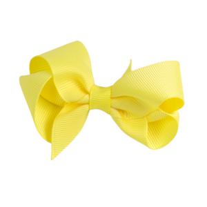 China Various Color Girls Hair Ribbons , Butterfly Shape Fancy 3 Inch Hair Bows on sale