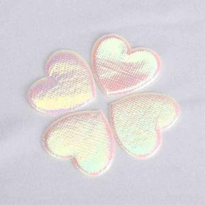 Wholesale Heart Embellishment Applique Diy Craft Fabric Colorful Environmental Material from china suppliers